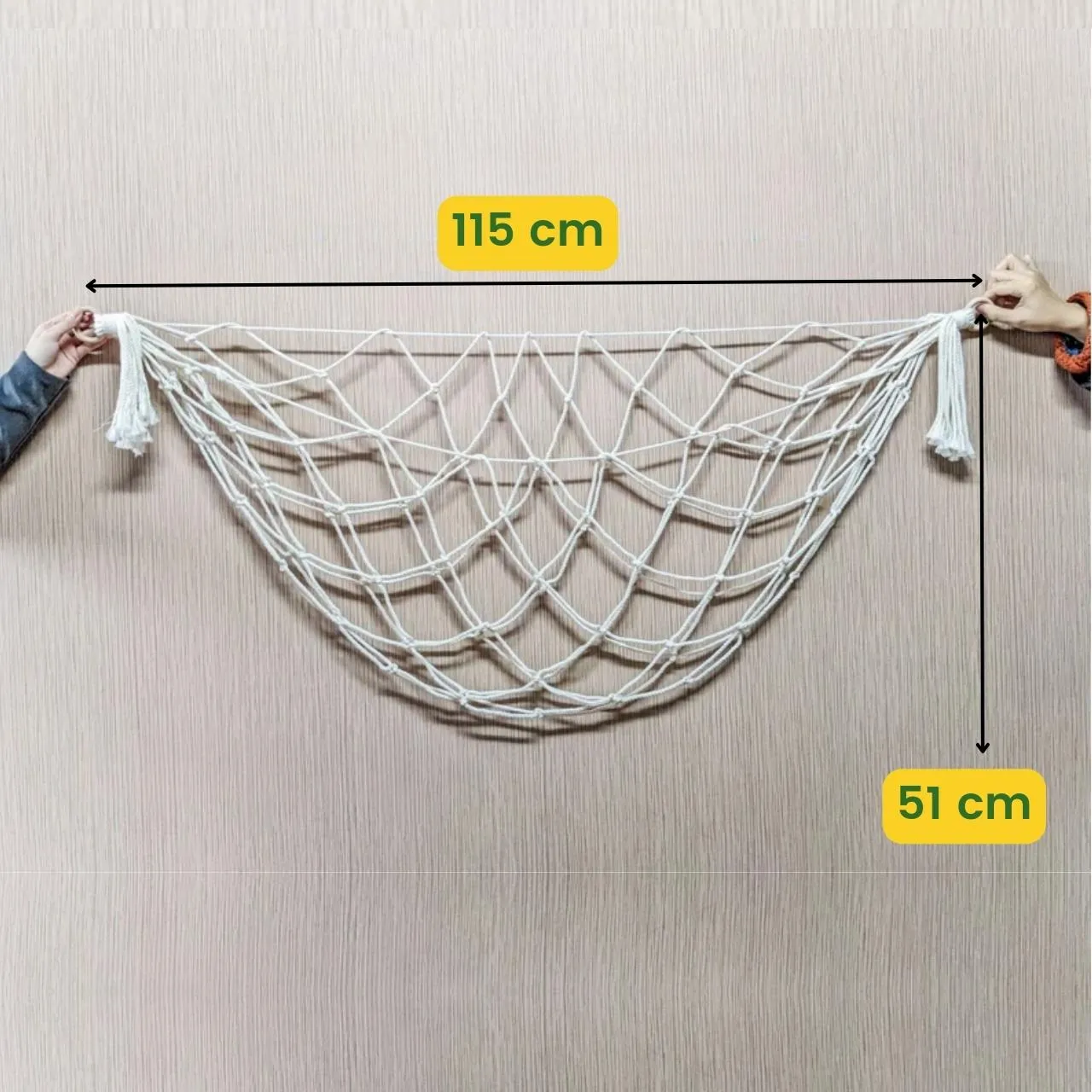 Macrame Stuffed Animal Toy Hammock