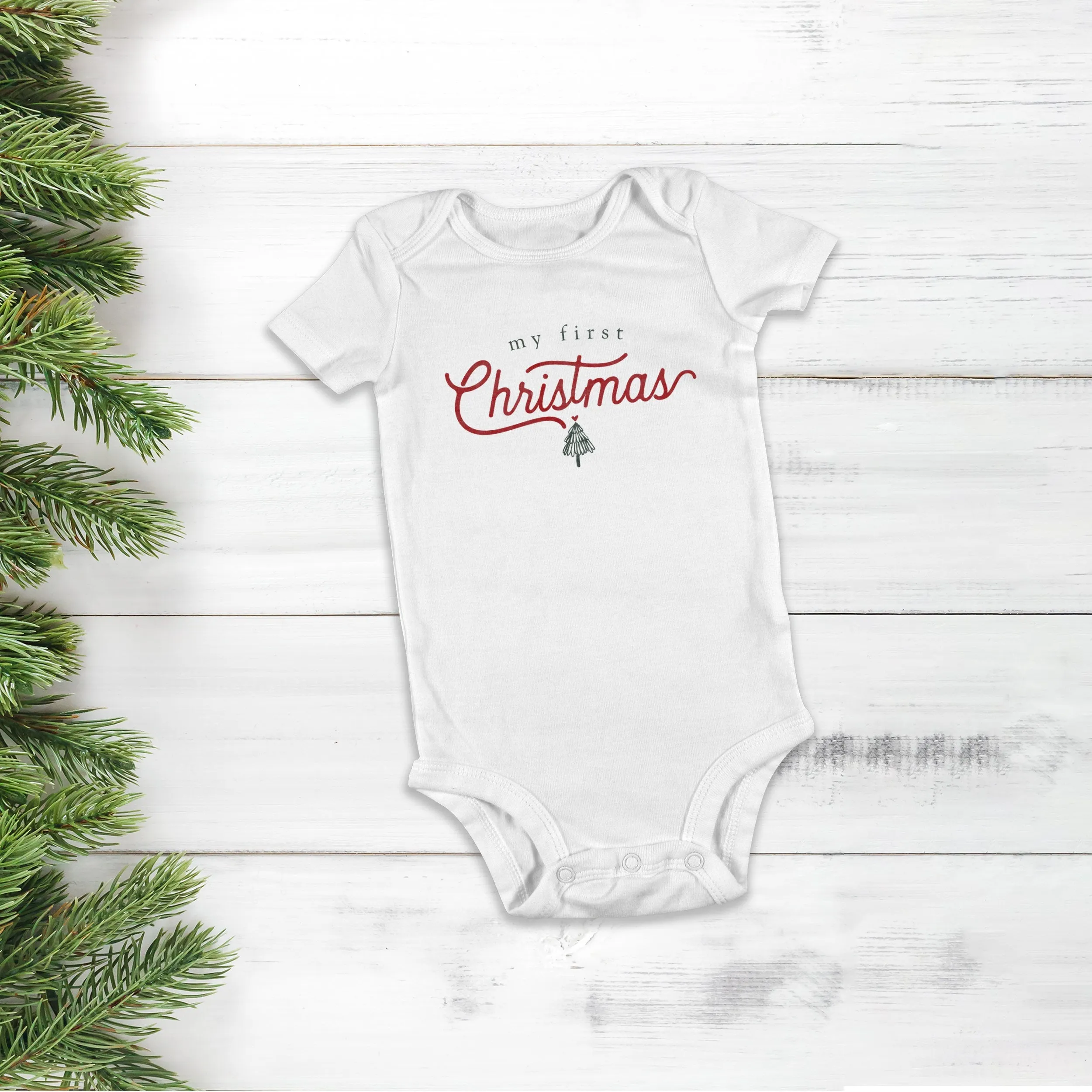 My first Christmas bodysuit baby's first christmas