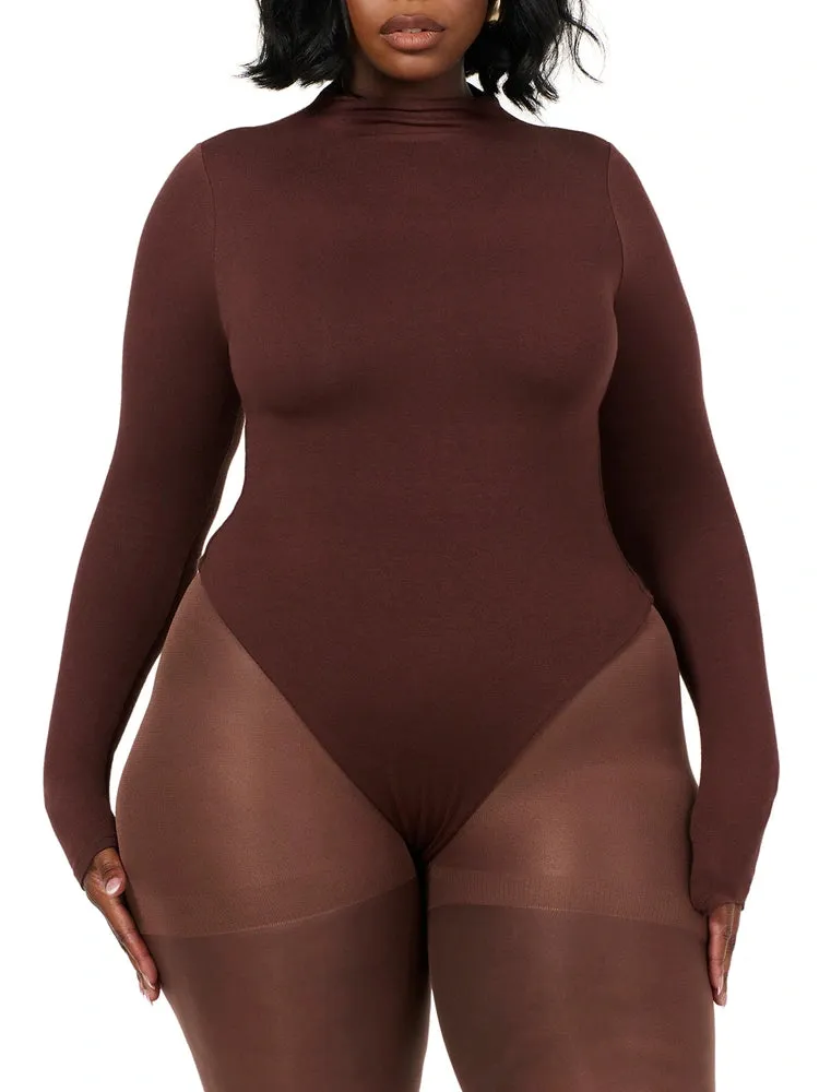 NW Sculpt Mock Neck Bodysuit Curve