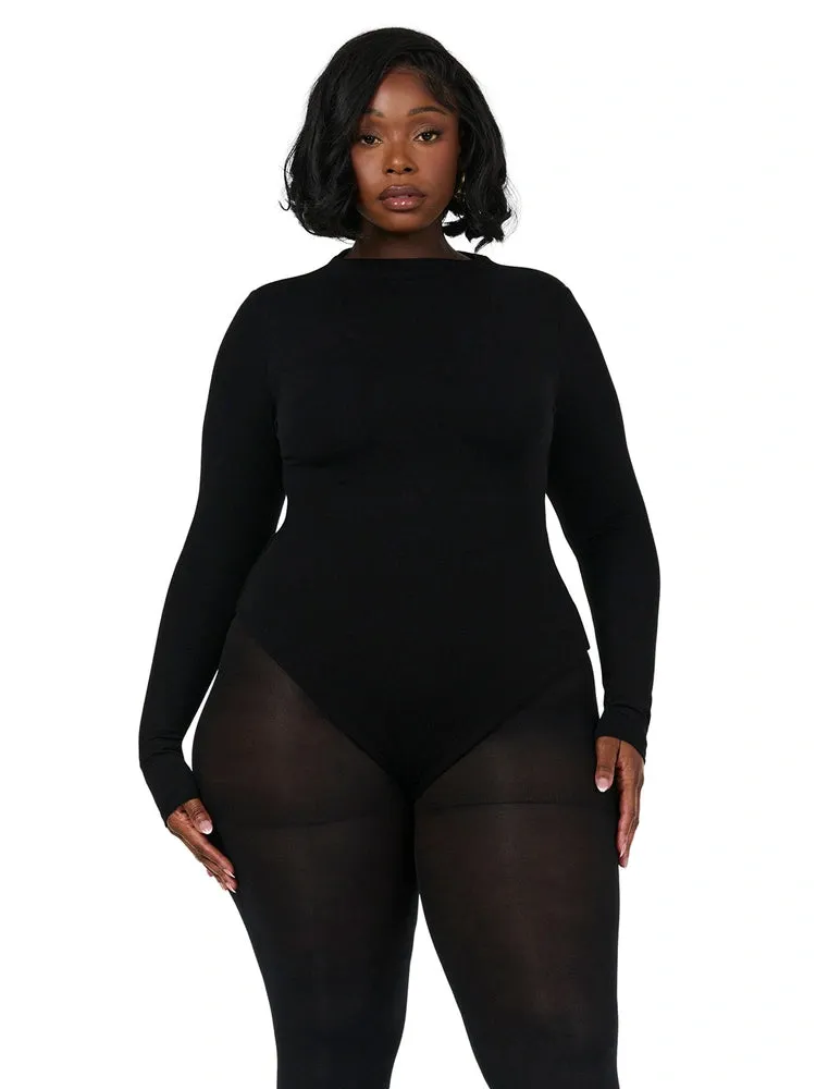 NW Sculpt Mock Neck Bodysuit Curve