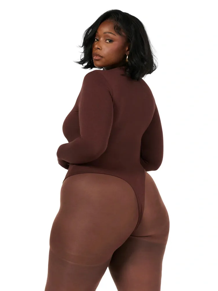 NW Sculpt Mock Neck Bodysuit Curve