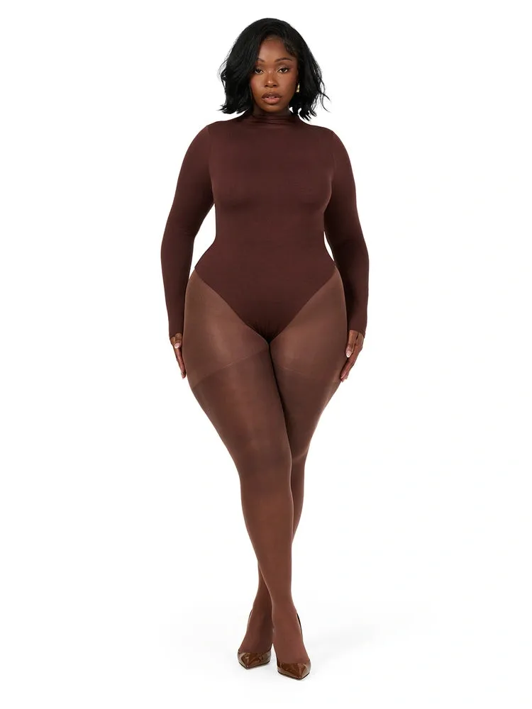 NW Sculpt Mock Neck Bodysuit Curve