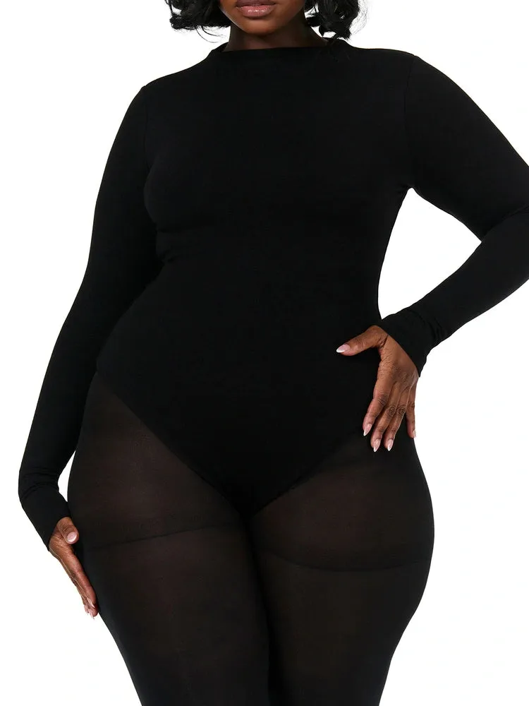 NW Sculpt Mock Neck Bodysuit Curve