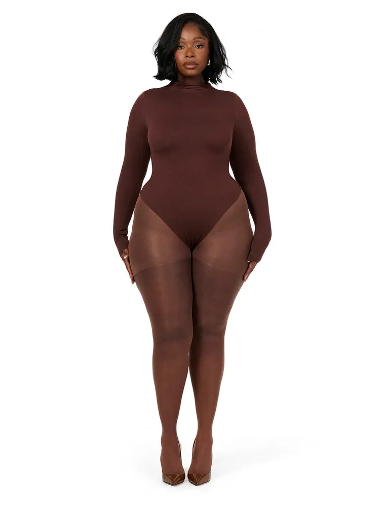 NW Sculpt Mock Neck Bodysuit Curve