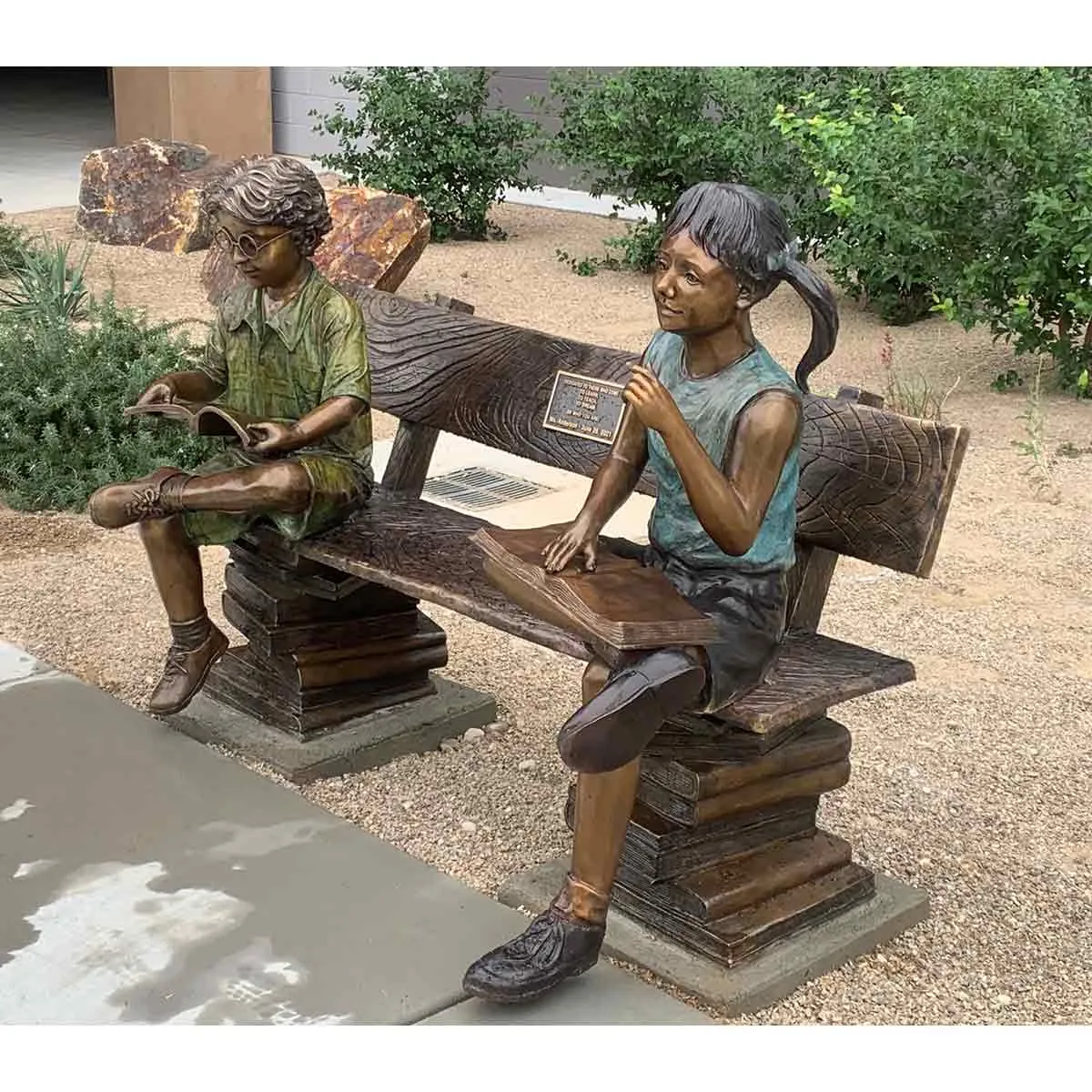 Reading Buddies Statue