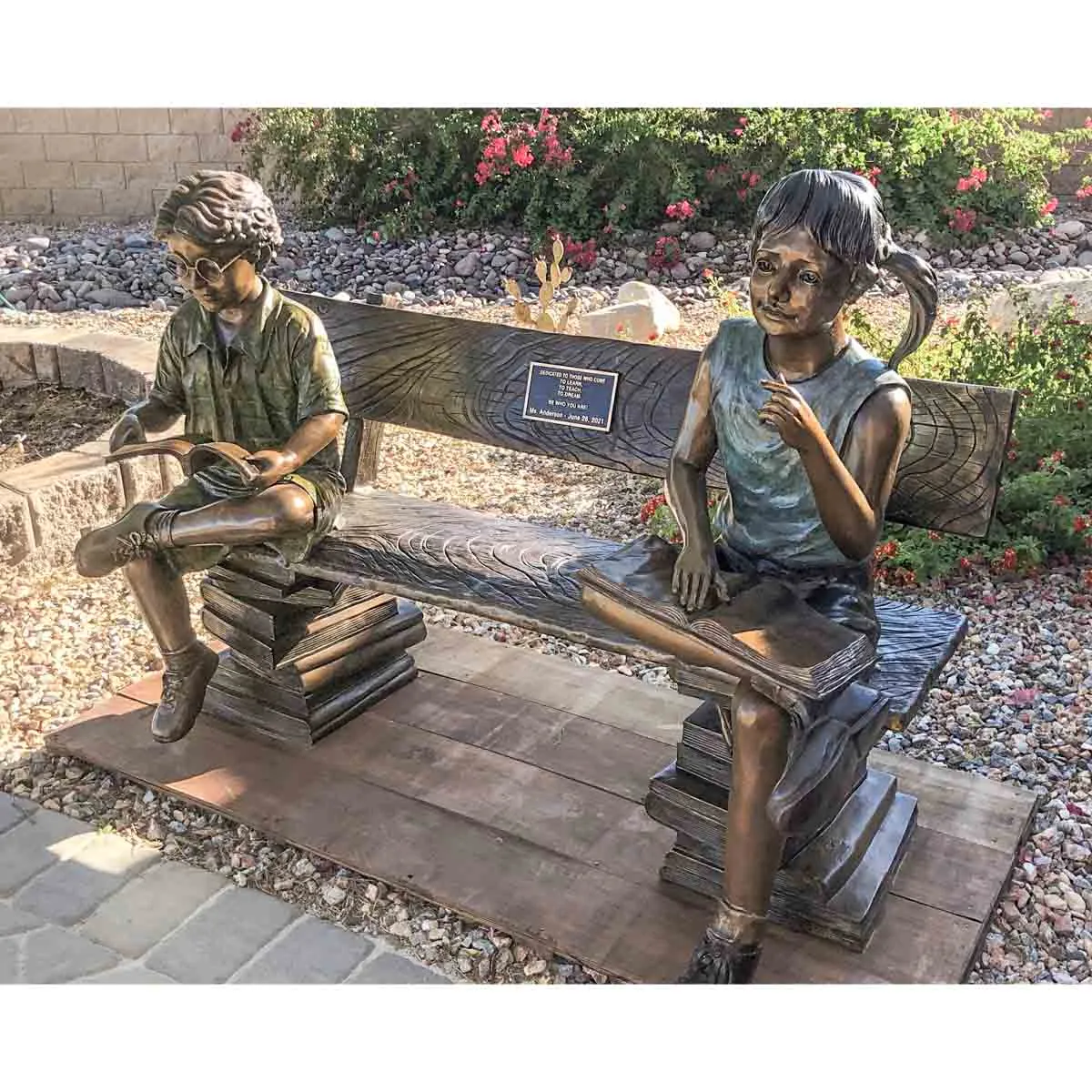 Reading Buddies Statue