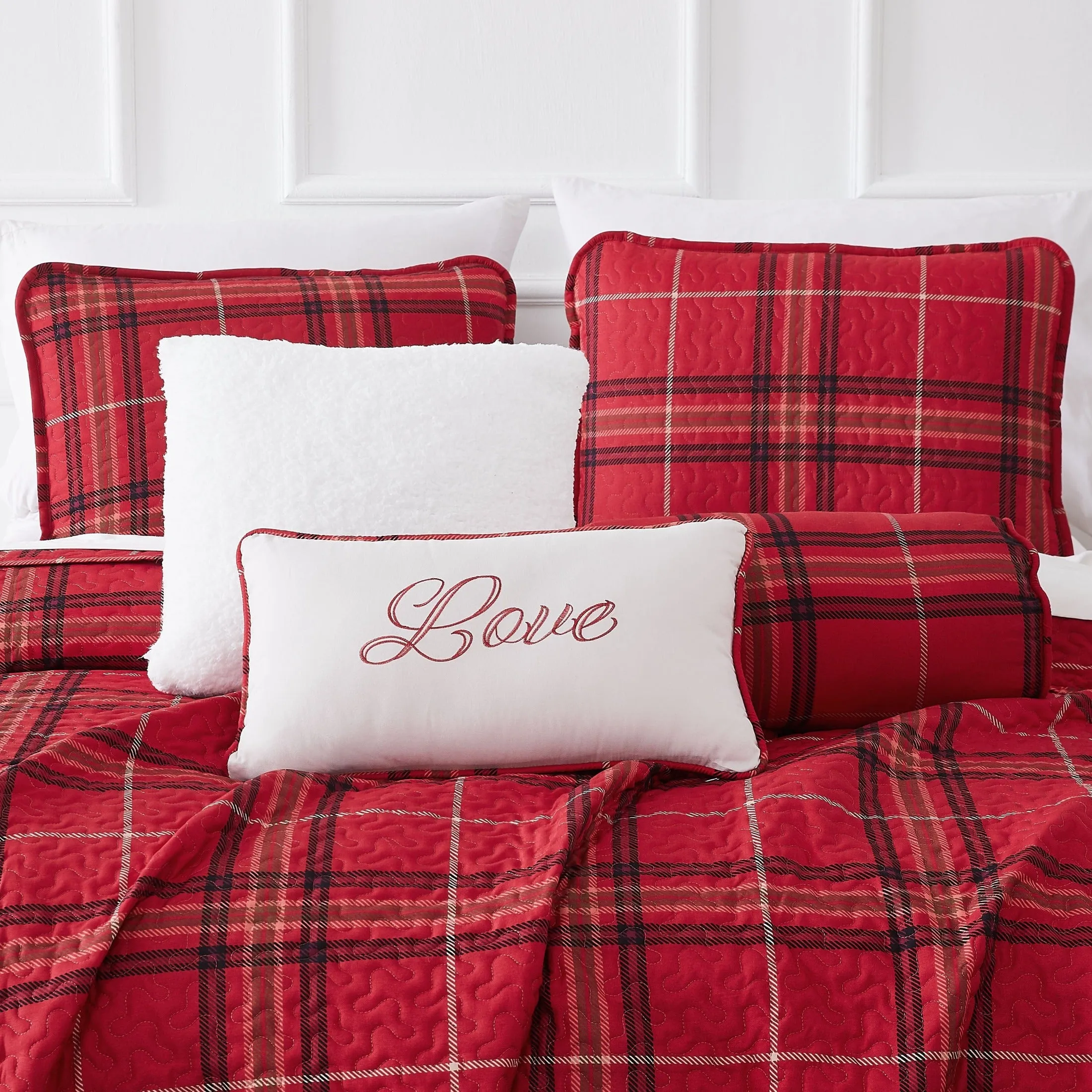 Vilano Plaid 6-Piece Quilt Bedding Set