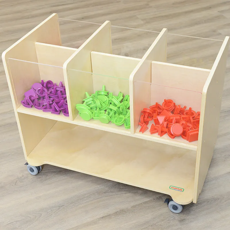 Visible-Compartment Storage Station (6 Compartments)