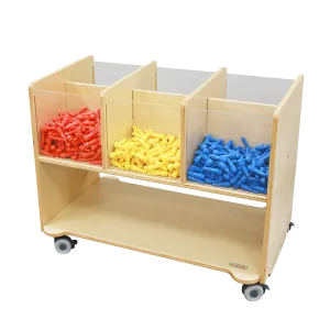 Visible-Compartment Storage Station (6 Compartments)