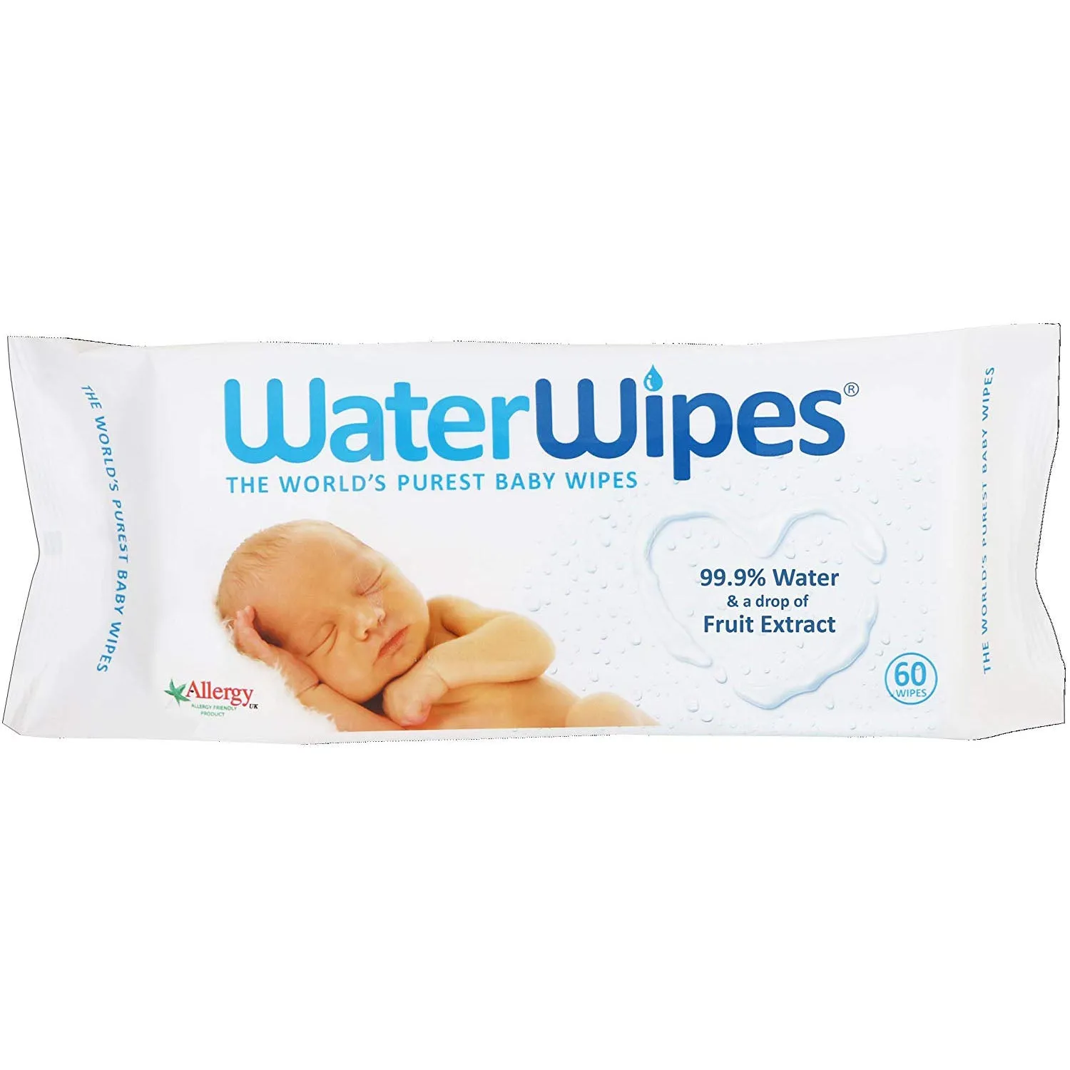 WaterWipes Original Biodegradable Baby Wipes, 99.9% Water Based Wet Wipes & Unscented for Sensitive Skin, 720 Count (12 packs)